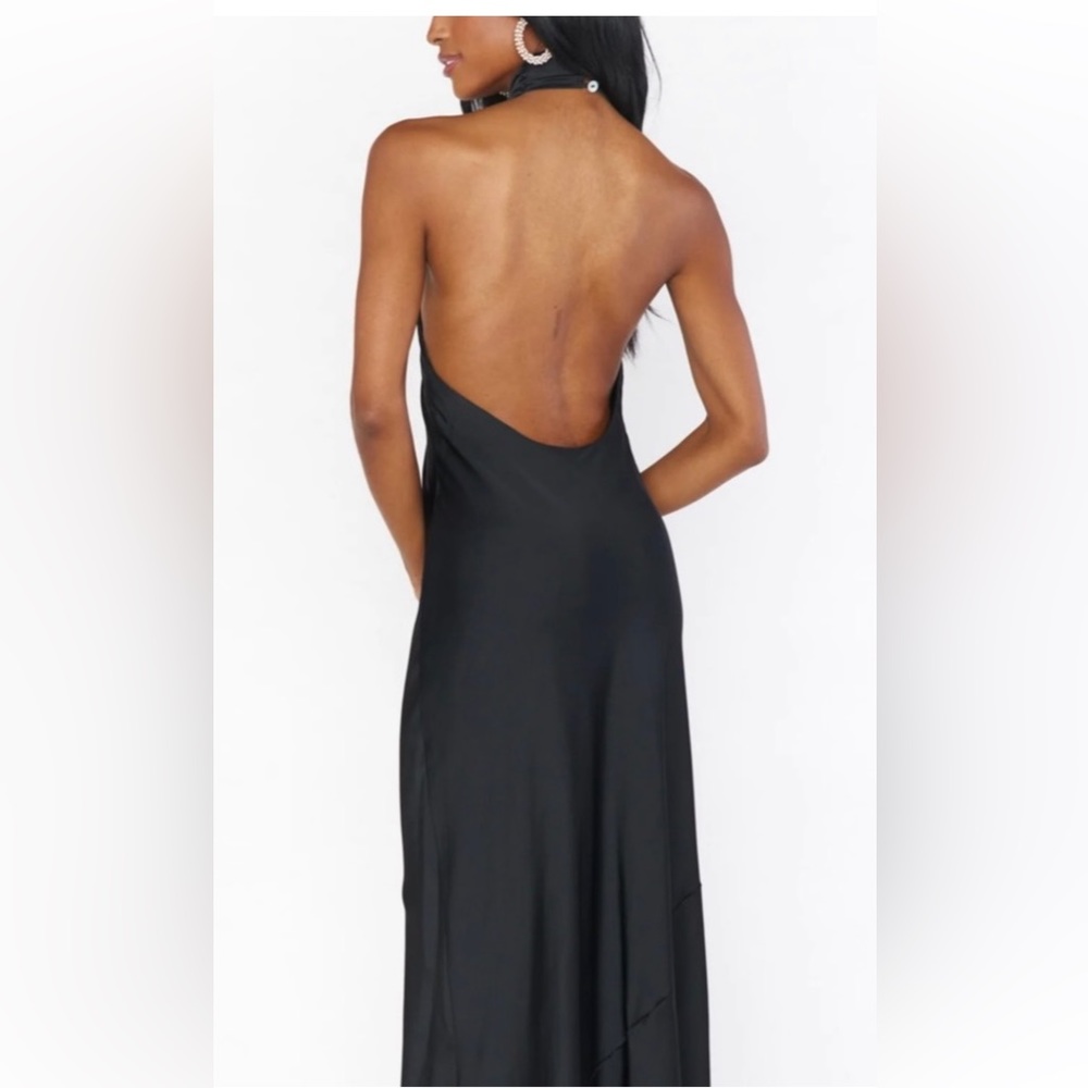 Show Me Your MuMu Black Halter Maxi Dress - Picture 2 of 3